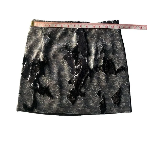 Free People Sequin Camp Mini Skirt Sz 4
